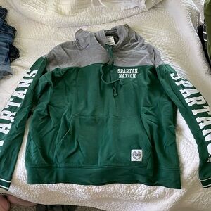 PINK Michigan State oversized hooded sweatshirt